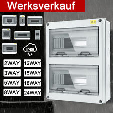 Sicherungskasten Aufputz Verteilerkasten IP65 1-Reihig 2-Reihig Kleinverteiler