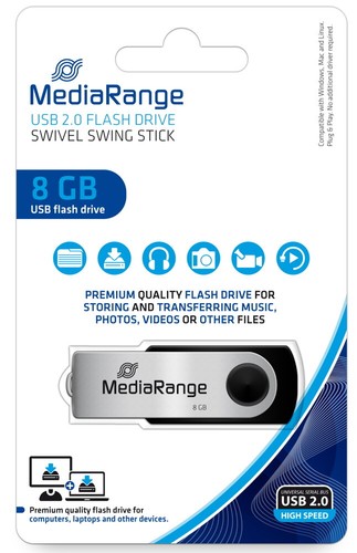 Mediarange usb stick 8gb - stick,