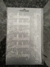 1 Bg. Einladung Aufkleber in Silber, Kommunion Hochzeit Konfirmation Taufe u.s.w