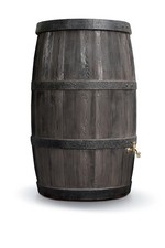 Regenfass in Eichenfass-Optik