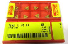 9 SANDVIK Wendeplatten zum Drehen / Fräsen TPMR 110304 435 P35 K20 Neu H59502