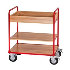 Transportwagen Plattformwagen Handwagen Rollwagen 250kg 3 Etagen Vollgummireifen