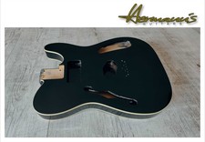 Thinline Tele Erle Body, Finish Black, Cream Bindings, HS Fräsung, ca. 1,6 kg