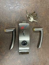 10-12mm Edelstahl Glastürgriff mit den 5 Schlüsseln