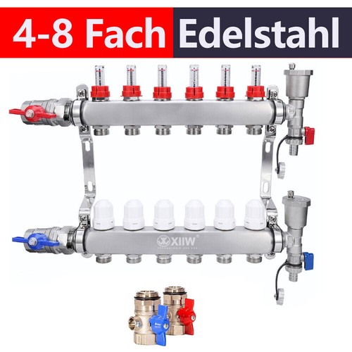 Edelstahl heizkreisverteiler - edelstahl,