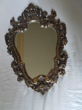 Spiegel mit verziertem Rahmen Messing Rokoko-Stil H:53cm B:36cm