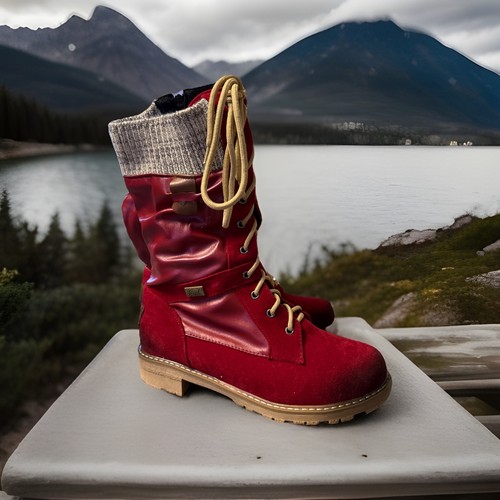 Stiefeletten rot - 40,