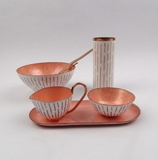 Kupfer emaille set 1960er - emaille,