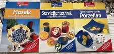 schön&creativ: 3tlg Mosail /Serviettentechnik /porzelal Deko-Ideen" -