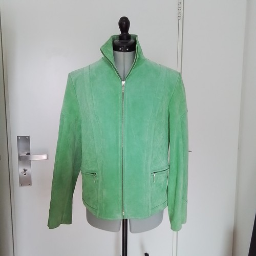 Grüne damen wildlederjacke - grüne,