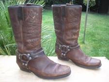 DOCKERS Cowboystiefel, Bikerboots, Westernstiefel, Gr. 45, Echtleder !!!