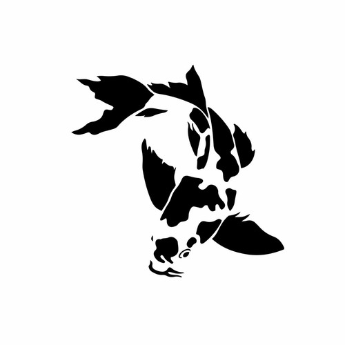 Koi schablone - schablone,