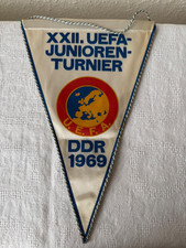 DDR Fußball Wimpel   XXII. UEFA JUNIOREN TURNIER  DDR 1969