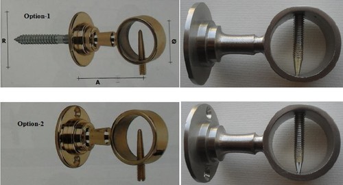 Messing seilträger 35 - /, /