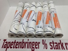 Vliestapete Erismann 6x 5745-15 (6Rollen) Linienmuster Weiß Schwarz Restposten