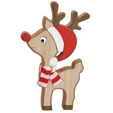 Dekofigur Hirsch Rentier Holz