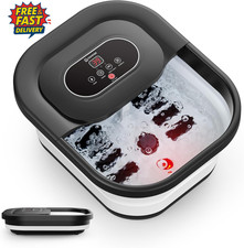 Fußbad Massagegerät mit Wärme, Fußbad mit Heizung, Blasen, Vibration, Temperatur