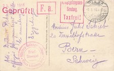 692124) DR Kriegsgefangenenpost Blg. 1.WK Lager Wiesa bei Annaberg 