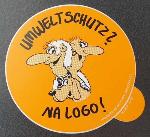 Aufkleber umweltschutz - "umweltschutz,