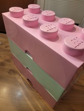 Lego Storage Brick Rosa Mint