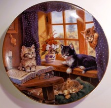 Sammelteller Bradex, Auf der Fensterbank, KAHLA Porzellan, 19cm, Jürgen Scholz