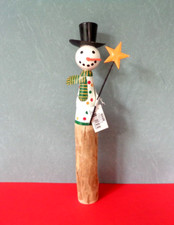 Dekofigur Schneemann EGON Holz