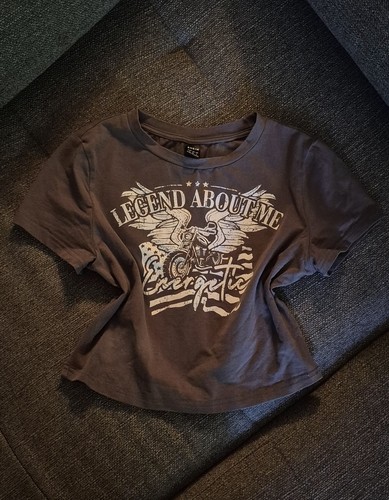 Hell braunes crop top mit