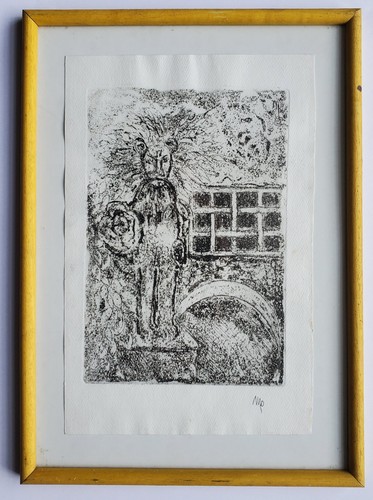 Grafik print radierung stadt - print,