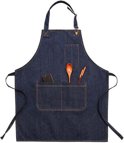 Chef denim schürze - chef, denim-schürze