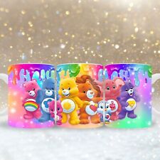 Tasse Glücksbärchis Care Bears mit Name personalisierbar, Kaffeebecher Herz