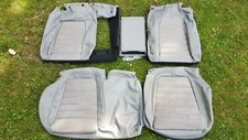 Sitzbezüge VW Passat komplette Rückbank Leder/Stoff grau 3C9 gebraucht 