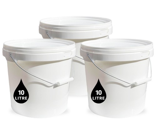 10l weiß kunststoffeimer - 10l,