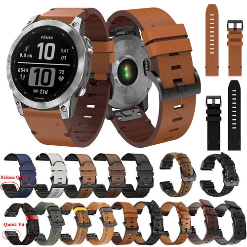 Leder armband für garmin - armband,