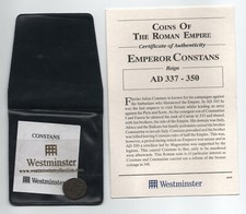 Westminster - Münzen des Römischen Reiches mit Zertifikat - CONSTANS AD 337-350