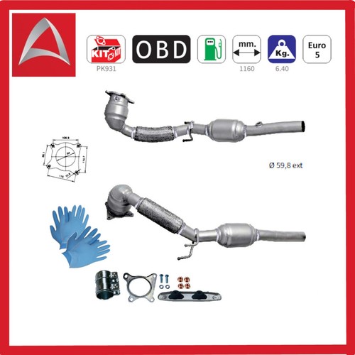 Katalysator für audi - für, seat