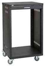 Samson SRK16 Rack Case Live Studio 19" 16HE Stahl Rollen US EU Effekte Schwarz