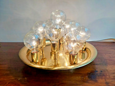 Star Leuchte Köln Vintage Deckenlampe Messing 11-flammig 47 cm Retro Mid-century