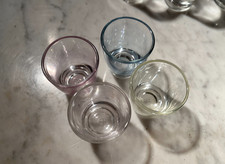 4x 1cl Schnapsgläser Bunt Rot