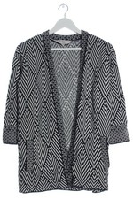 GHARANI STROK Strick Cardigan Damen Strickbekleidung Gr. DE 40 schwarz-weiß