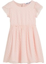 Festliches Mädchen Kleid Gr. 134 Perlrosa Minikleid Sommerkleid Neu