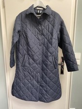 OUI Mantel Steppmantel 38 dunkelblau leicht oversized Übergang trendy