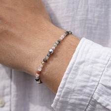 Edelstein Armband 4mm gemischt