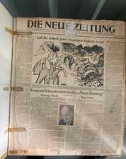 Die neue Zeitung 1945-1946, 40 Ausgaben, Nürnberger Prozesse, Amerika Propaganda