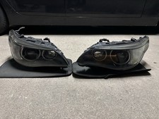 OEM HELLA BMW E60 Scheinwerfer Kurvenlicht pre-LCI schwarz custom LED Angel Eyes