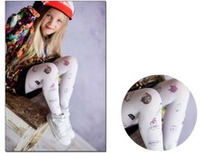 Weiße Strumpfhose mit