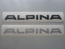 "ALPINA"-Schriftzug-Aufkleber silber oder schwarz ca. 255x25mm Repro-kein Orig.!