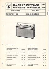 BLAUPUNKT - Lido 7658300 Rio 7658310/311 - Kundendienstschrift Manual - B2946