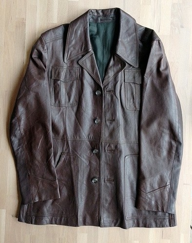 Feine lederjacke braun - lederjacke,,