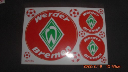 Werder bremen aufkleber - sv,