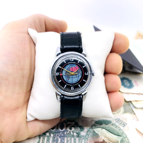Vintage sputnik uhr - vintage,